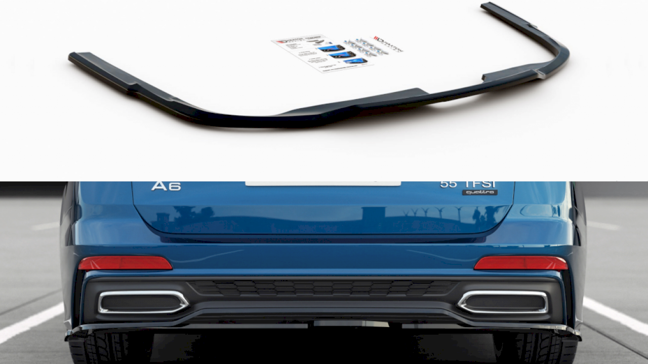 Audi A6 C8 S-Line Avant 2019- Rearsplitter V1